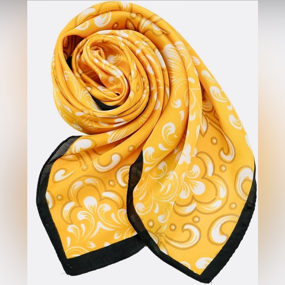 Anthropologie Scarf Yellow and Black New
